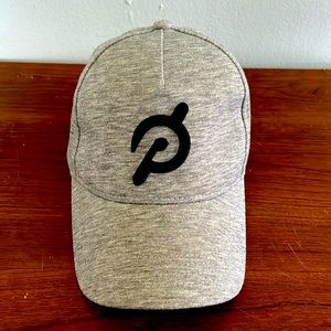 Peloton Embroidered Logo Baseball Hat Cap: Heathered Grey/Black